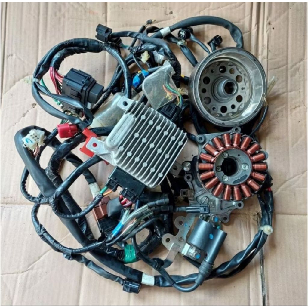 Kabel bodi set ecu magnet spull vario 125 led old original copotan