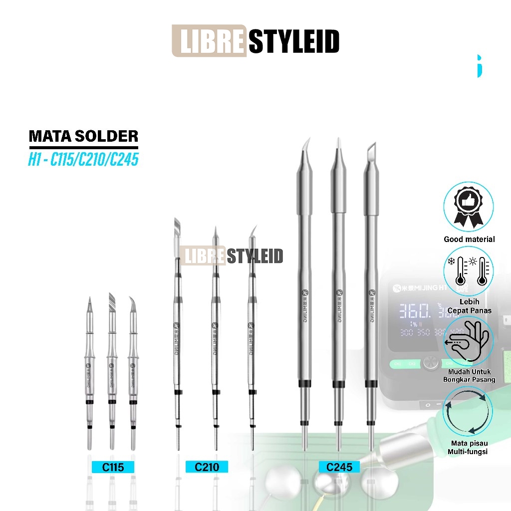 Mijing H1 Soldering Station Mata Solder Station Soldering Iron Tip Mata Solder C115K C115I C115IS C2