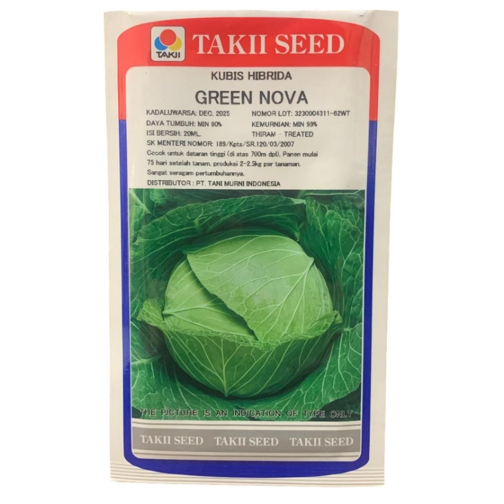 Benih Kubis Green Nova 20 ml