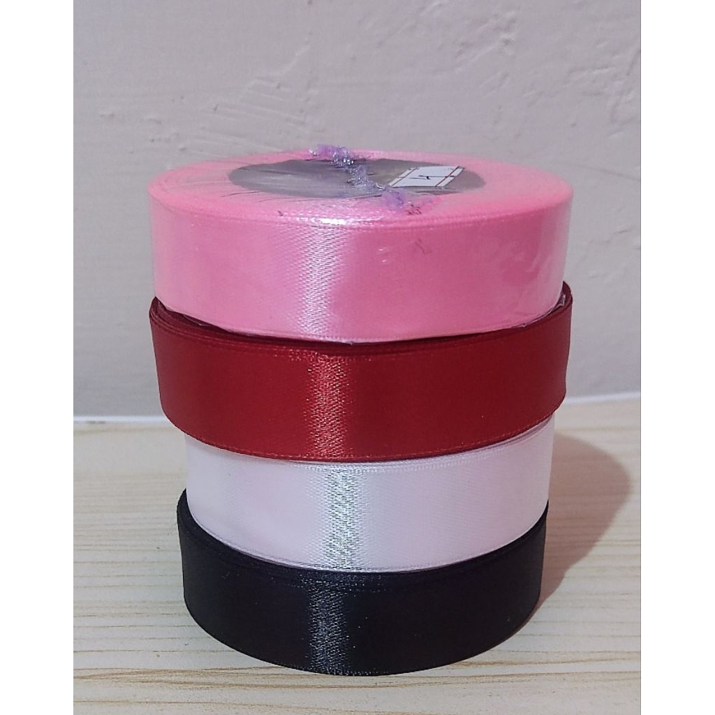 Pita Kain Satin 3/4 Inchi/ Pita Kain Satin Per Meter/Pita Kado Satin