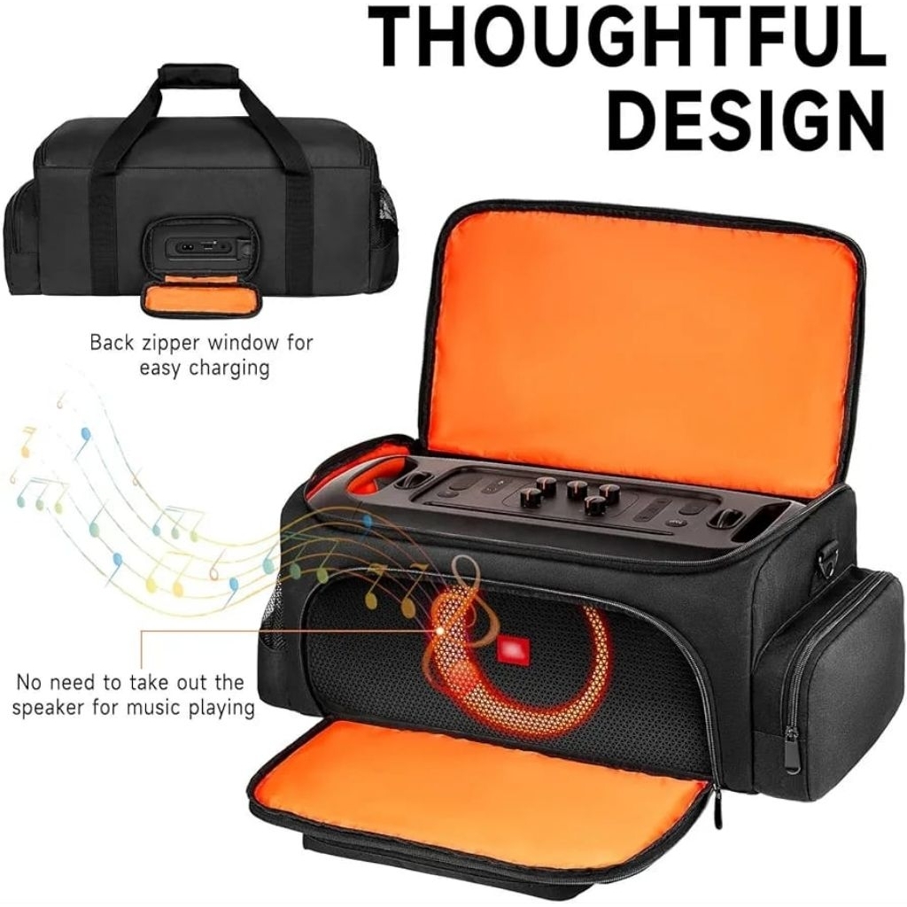 Travel bag fits for jbl partybox on the go / on the go essentialtas penyimpanan speaker jbl
