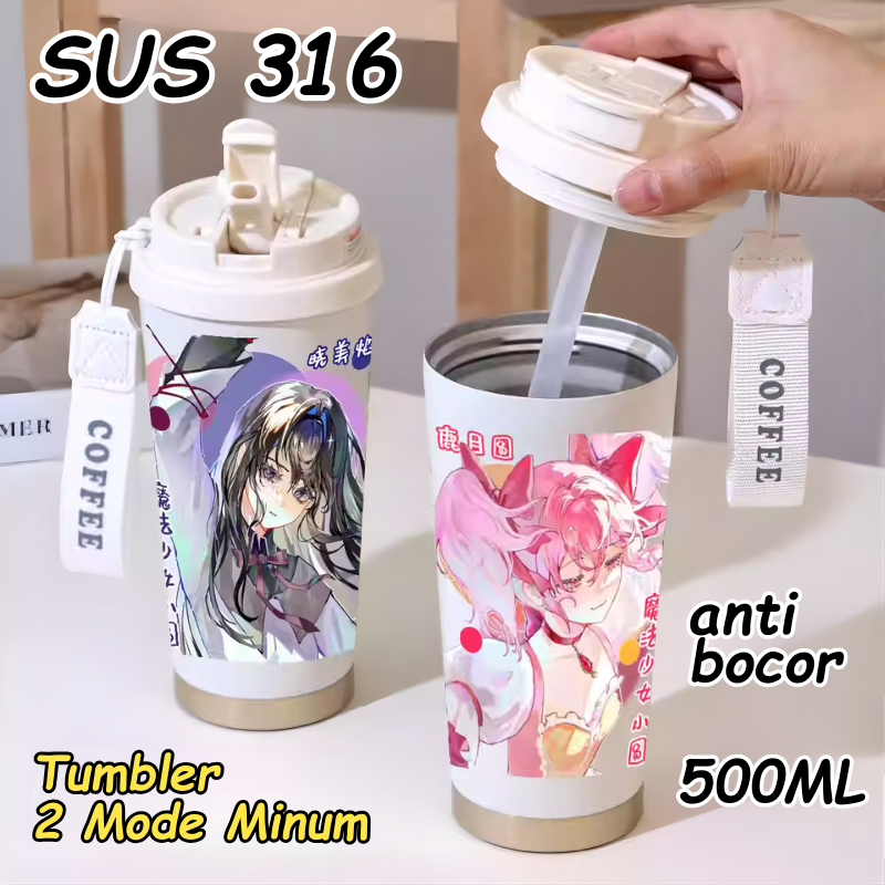 Tumbler Magical Girl Madoka Karakter Madoka Kaname Homura Akemi Sayaka Miki Tomoe Mami Kyoko Sakura 