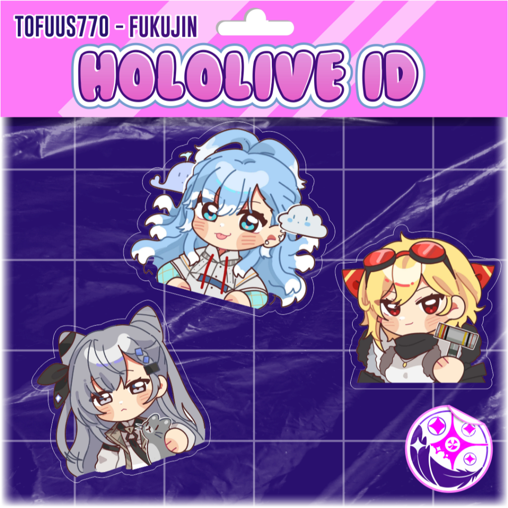 Hololive ID Gen 2Keychain & Sticker [ FANMERCH ]