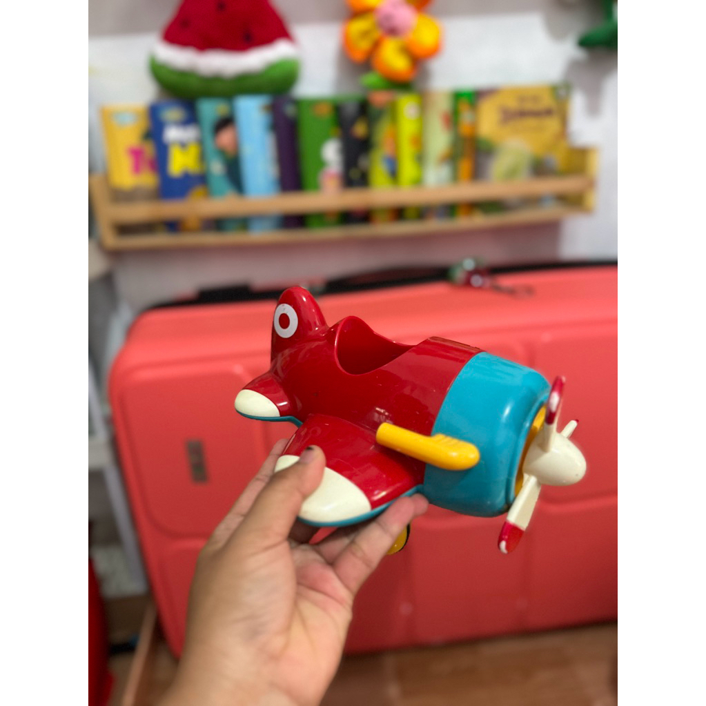 Mainan ELC ToyBox Frankie Frog And His Flying Machine m - Mainan Pesawat Bahan Tebal