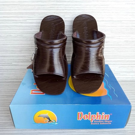 Ready Setok... Sandal Dolphin Kokop Sandal Pria Sandal Kulit Asli Dolphin Tipe Kokop