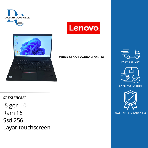 Jual laptop second laptop murah thinkpad X1 Carbon Gen10