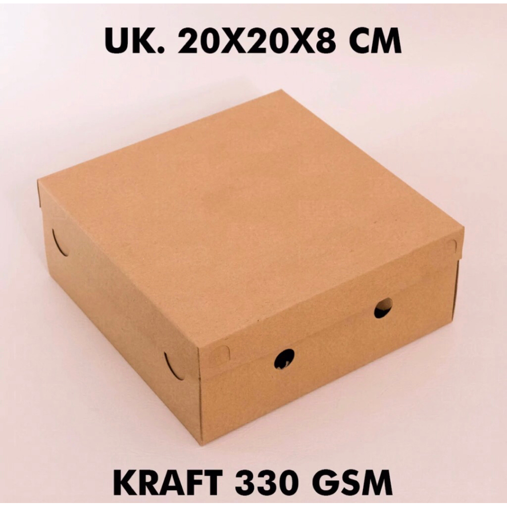 Kotak Nasi Box Nasi Kraff 20x20x8 cm