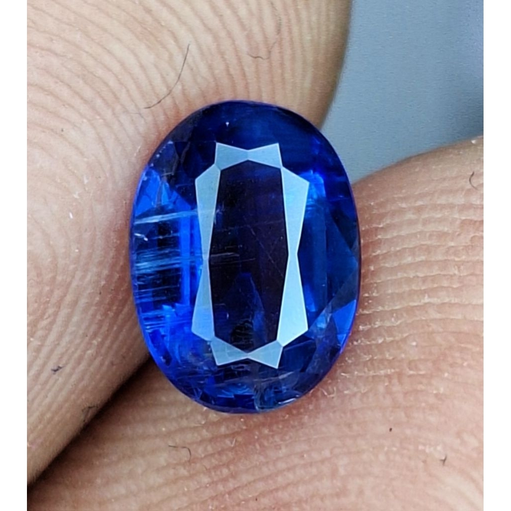 blue kyanite (batu bergaransi natural)
