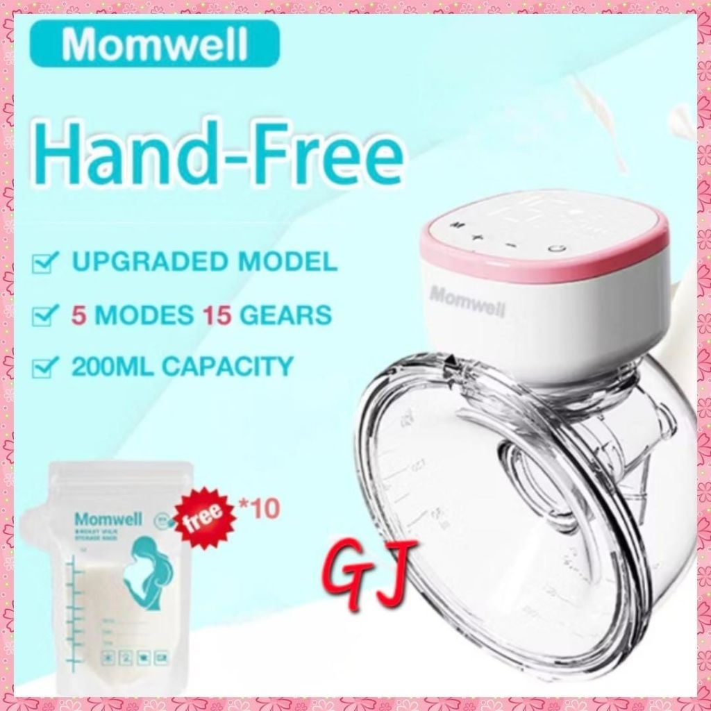 Pompa asi elektrik mommwelll Handsfree hisap kuat pumping elektrik portable