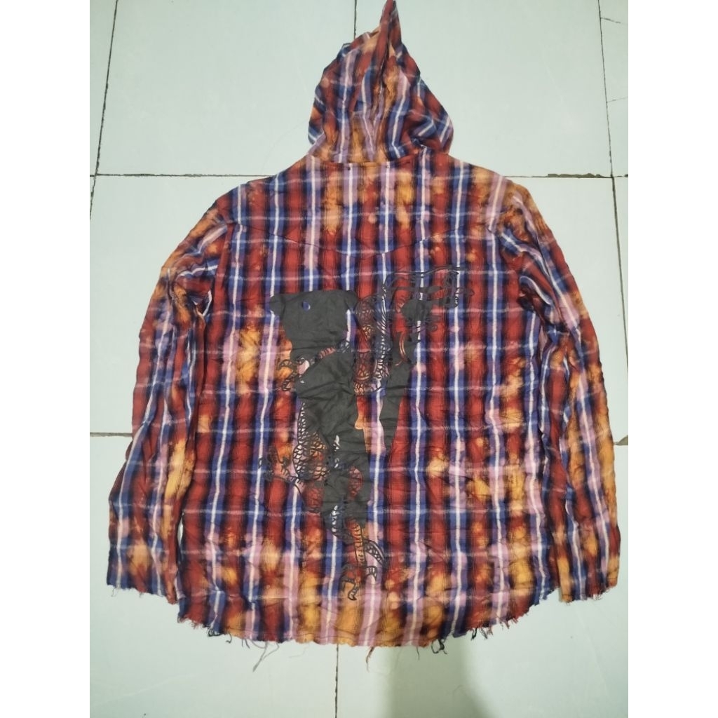 flanel hoodie Vlone