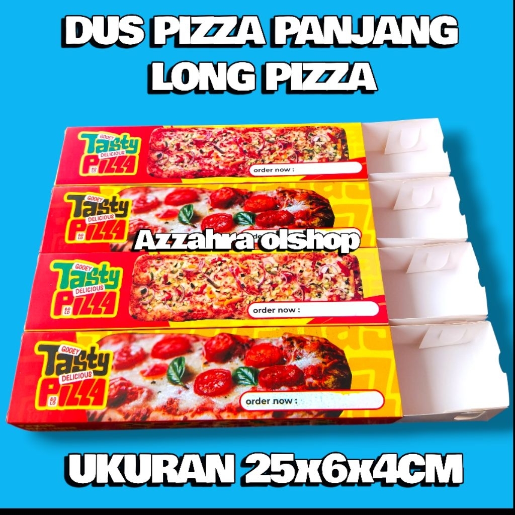 Dus pizza / box pizza / kemasan long pizza / pizza panjang