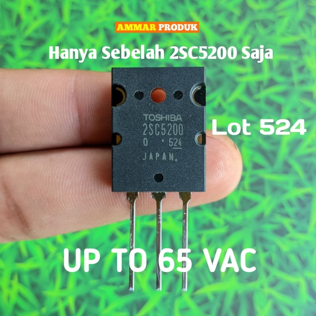 Transistor Toshiba Sebelah C5200 Saja Lot 524 Original Japan Transistor Toshiba Pincang 2SC5200 Saja