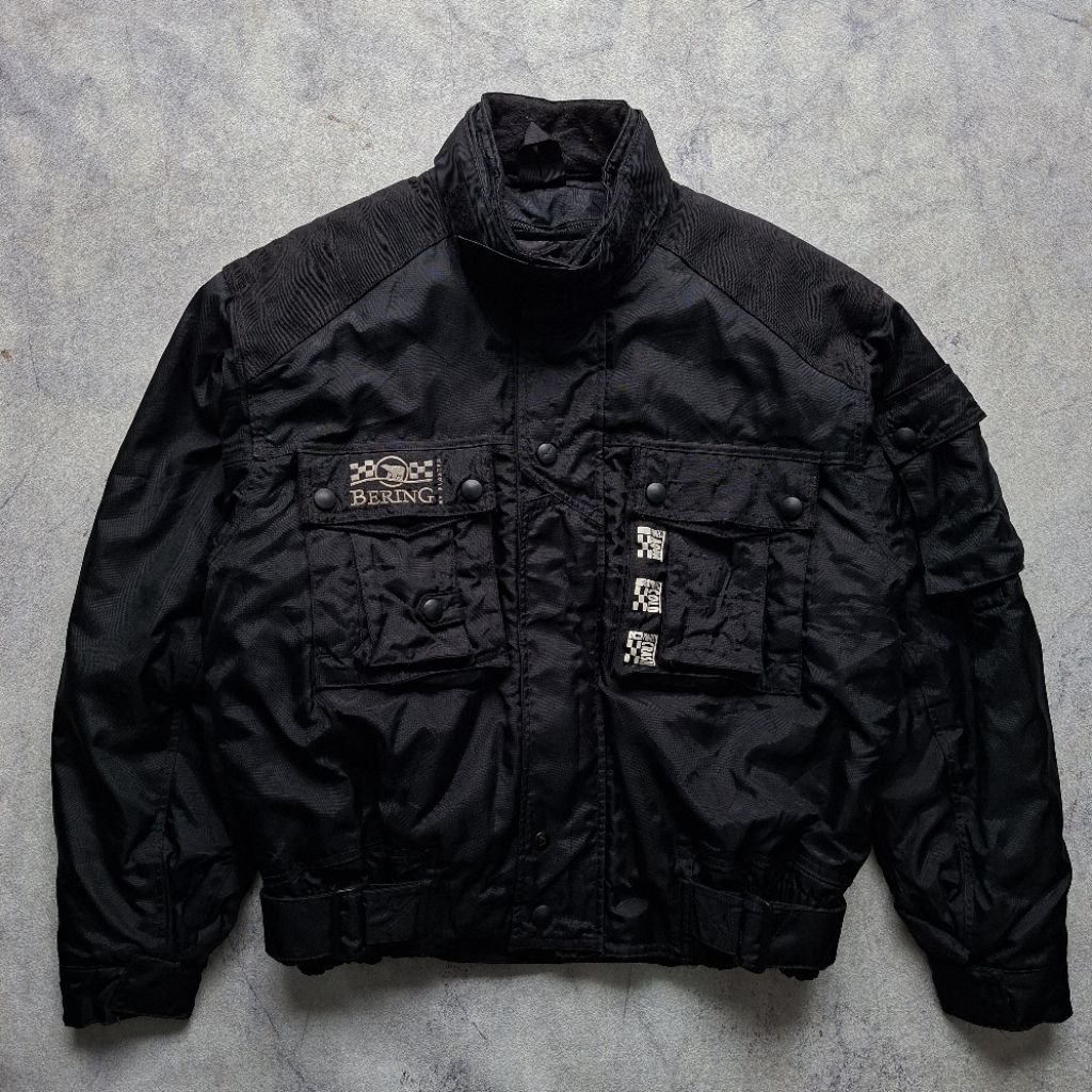 Vintage Motor Racing Jacket Bering (Full Black) Boxy
