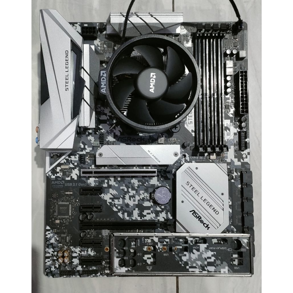paket mobo ASRock steal legend + proci ryzen 3 3200g