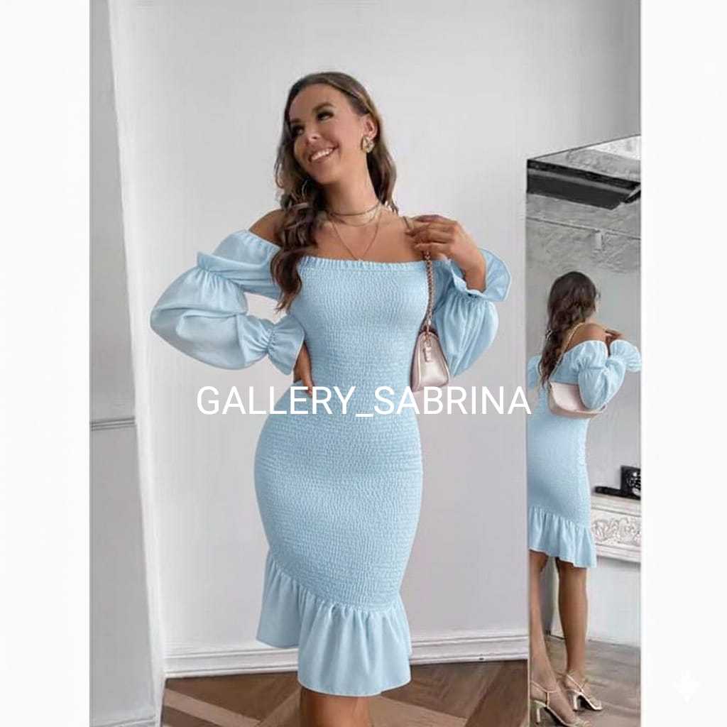 Dress kagura // Dress bodycone dress sabrina // Bahan Satin Silk