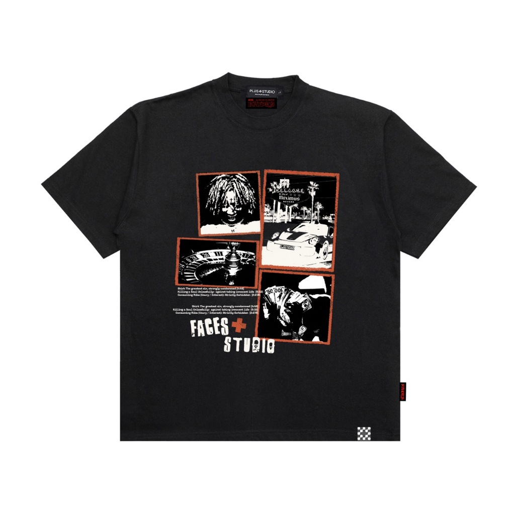 kaos pria original 100% PLUS STUDIO | 7 Deadly Sins x Faces the Creator Tshirt | Heavy Cotton 16s