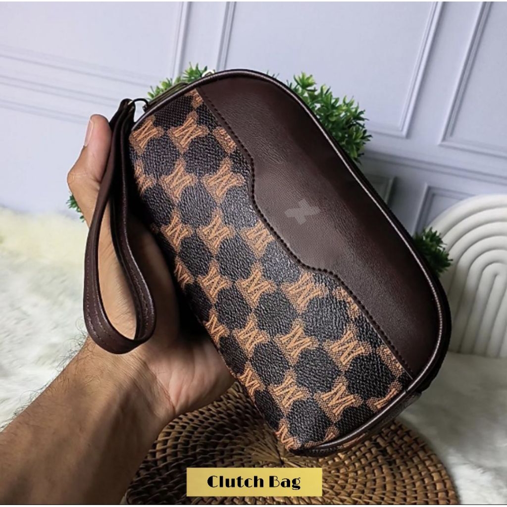 Khanza1 Clutch - Dompet Pouch Wanita 2 Rest 2 Ruang Muat HP Dan Peralatan Kosmetik Murah