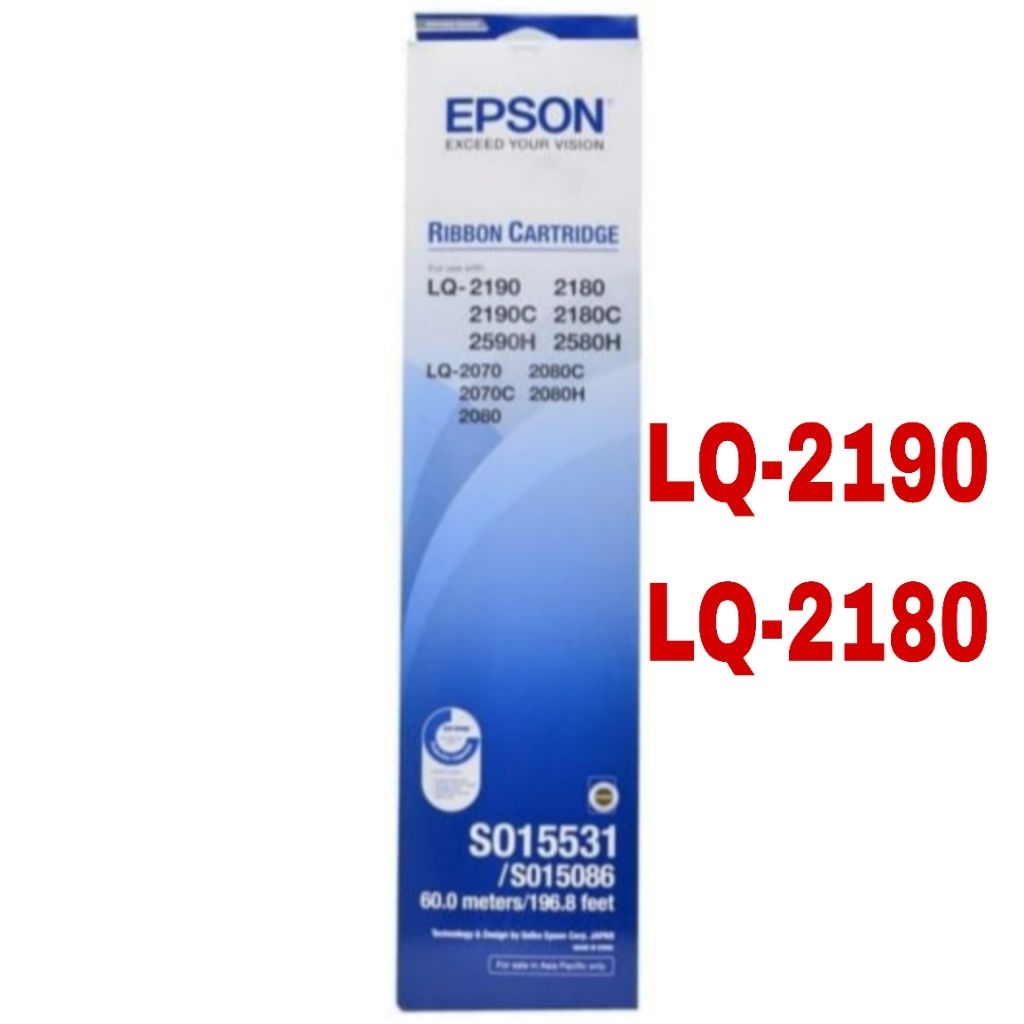 RIBBON CARTRIDGE EPSON LQ-2190/LQ2190 BLACK PITA & RUMAHNYA ORI