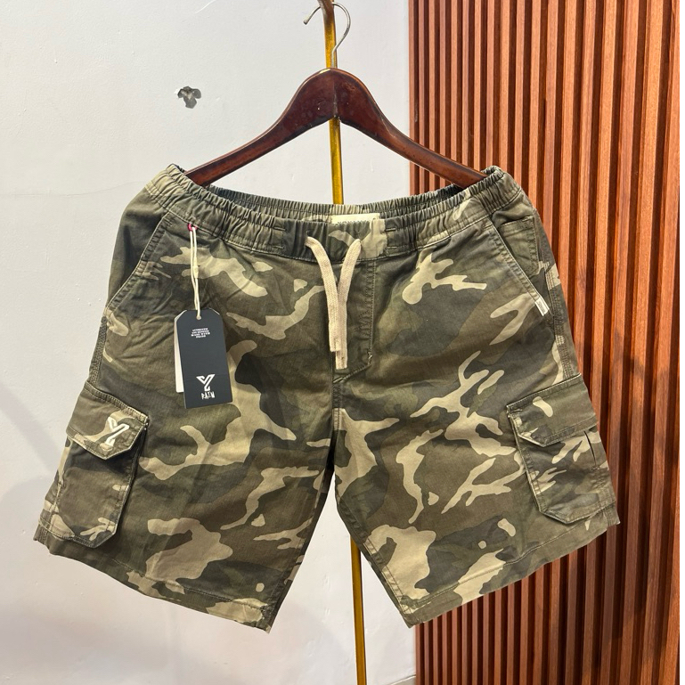 Yoyaman Celana Pendek Cargo Moti Loreng