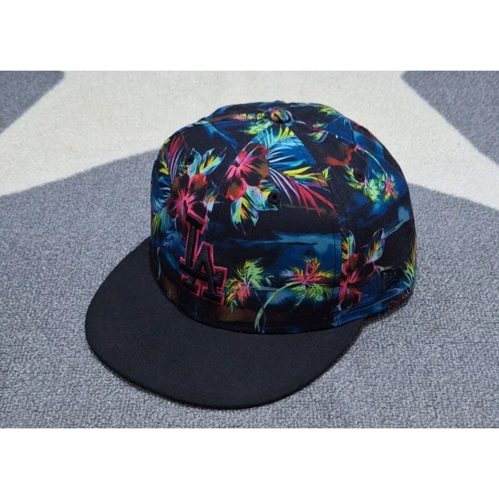 topi new era la dodgers floral original bekas preloved unik