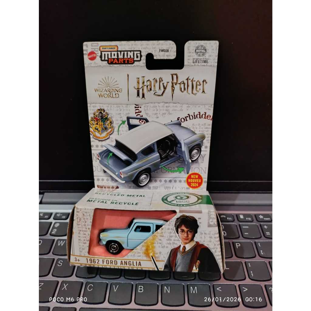 Matchbox 1962 Ford Anglia | Harry Potter | Mainan Mobil Balap | Mobil Harry Potter mainan anak laki 