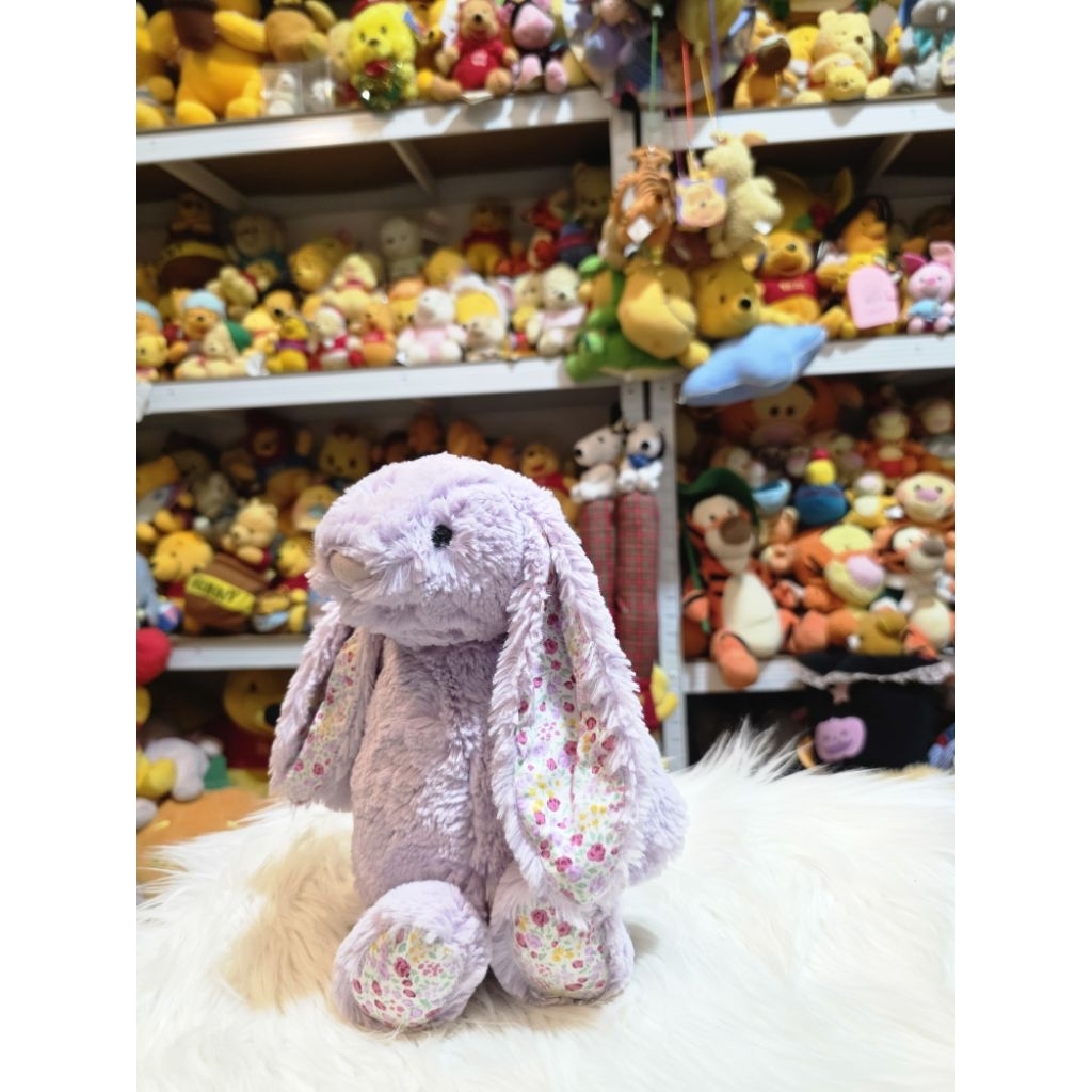 Boneka jellycat blossom jasmine bunny ( purple ) size M original jellycat