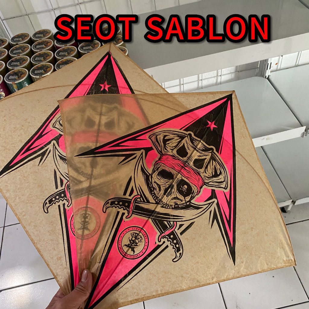 isi 20 LAYANGAN SEOT SABLON GERALSTORE, SETELAN SUPER UKURAN 54 KERTAS LITHO SUPER 0,18 gram