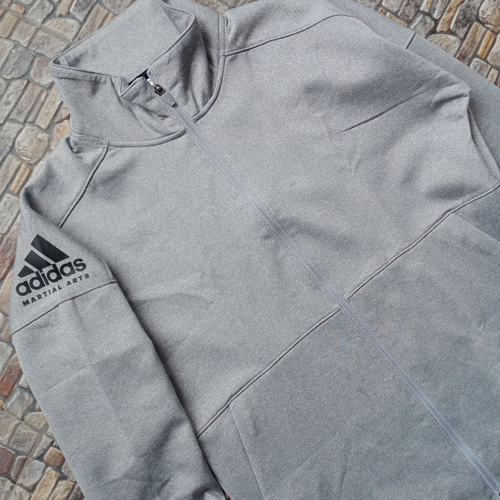 Jaket tracktop Adidas Martial Arts big logo original brand, Jaket tracktop pria