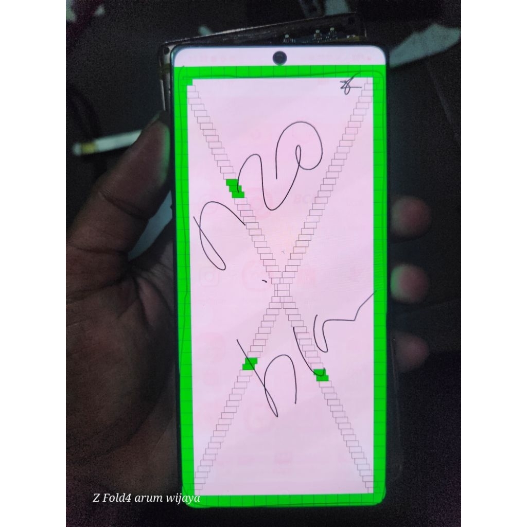 lcd samsung note 20 biasa original copotan minus