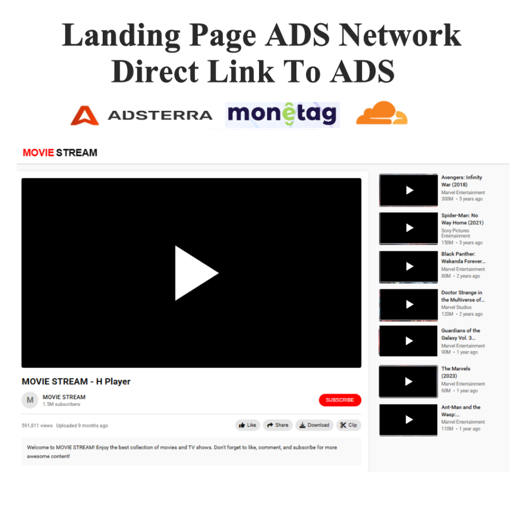 Landing Page Direct Link Iklan Adsterra Monetag Tanpa Ribet Siap Pakai Digital Product