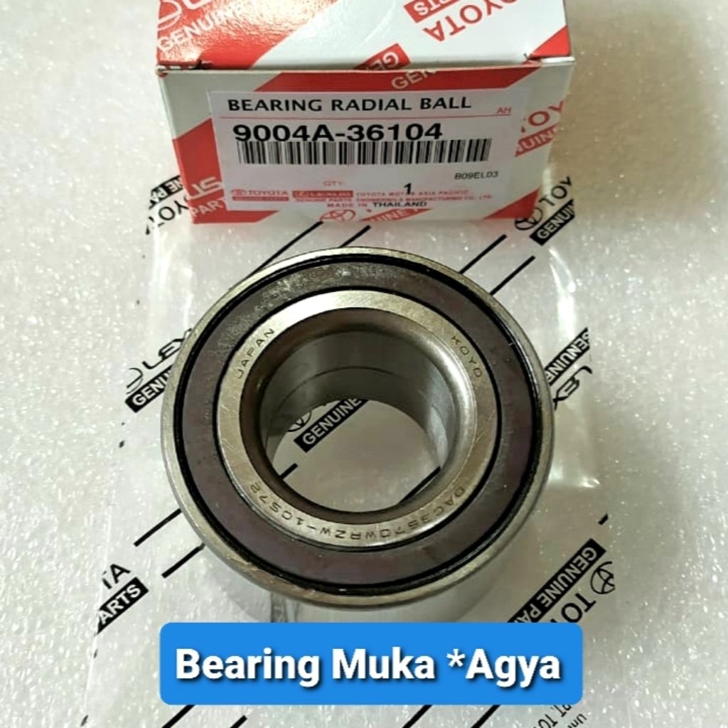 BEARING RADIAL BALL RODA DEPAN AGYA/AYLA ORIGINAL