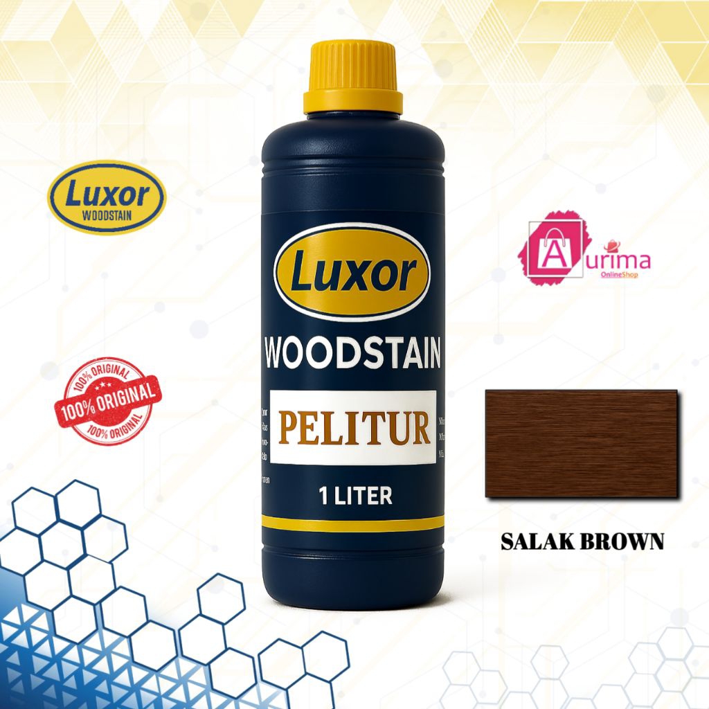 CAT KAYU LUXOR WOODSTAIN SALAK BROWN CAT DEKORATIF KAYU INTERIOR DAN EXTERIOR KILAP NATURAL ANTI JAM