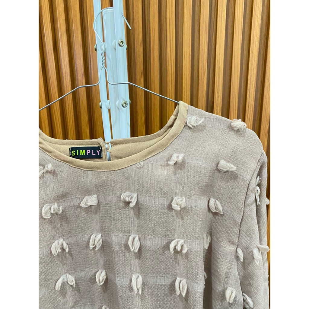 Baju Kondangan Coklat  | Atasan Wanita Blouse | Baju Lebaran