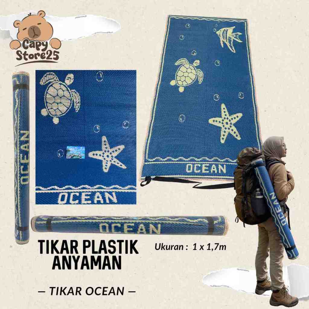 Tikar Plastik Anyaman Tikar Ocean