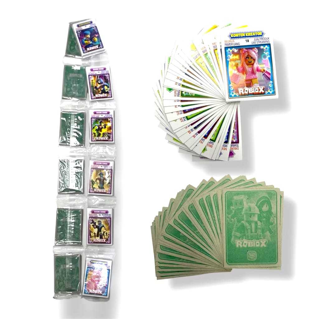 TRICTRAC MK MAINAN KARTU KWARTET KARAKTER