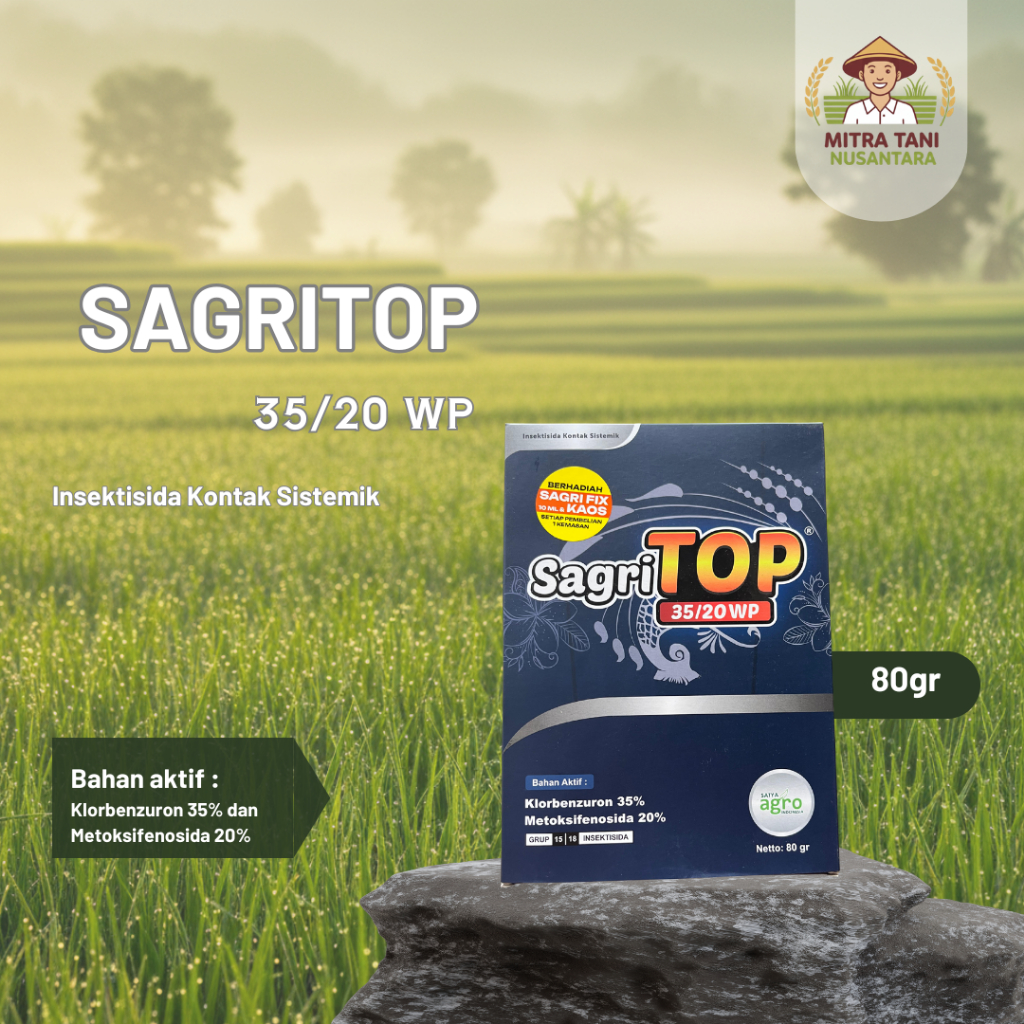 [Gratis Kaos] Insektisida Sagri Top kemasan 80gram - 100% Original