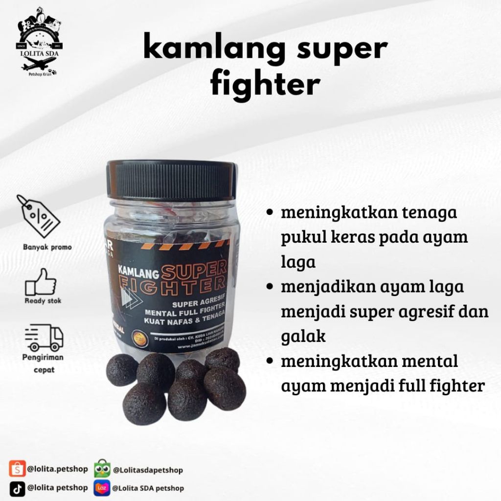 kamlang jamu ayam mental full fighter tenaga super