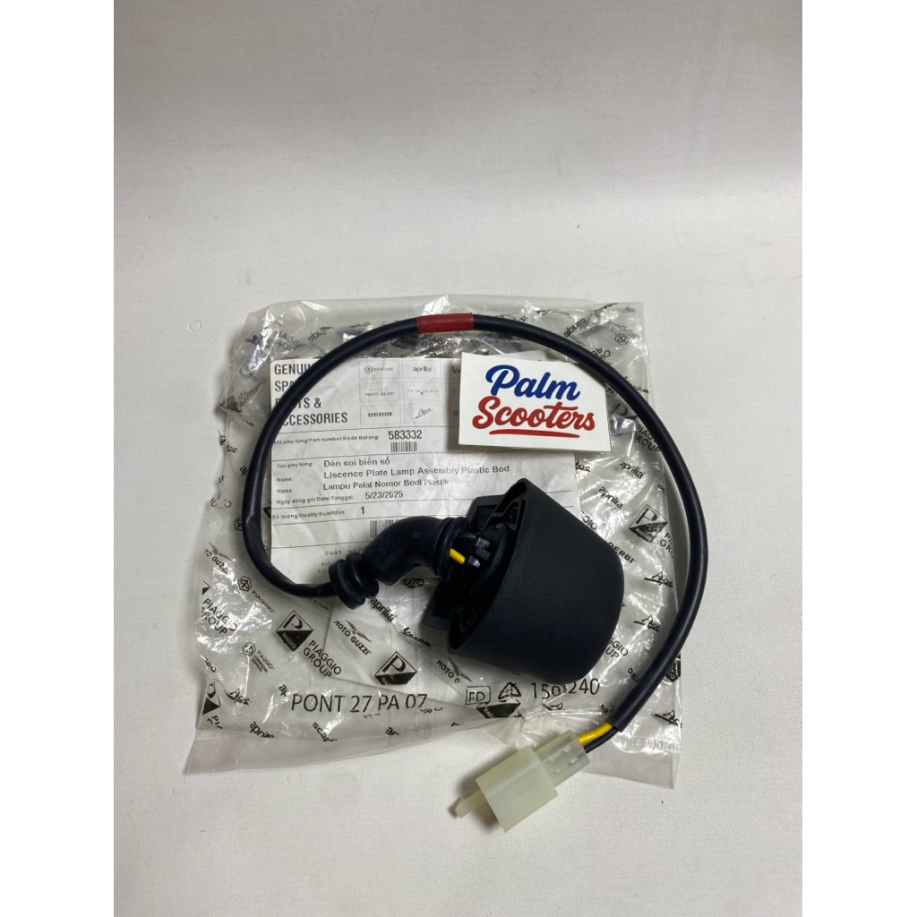 Lampu plat nomor Belakang Piaggio zip 100 Original Piaggio