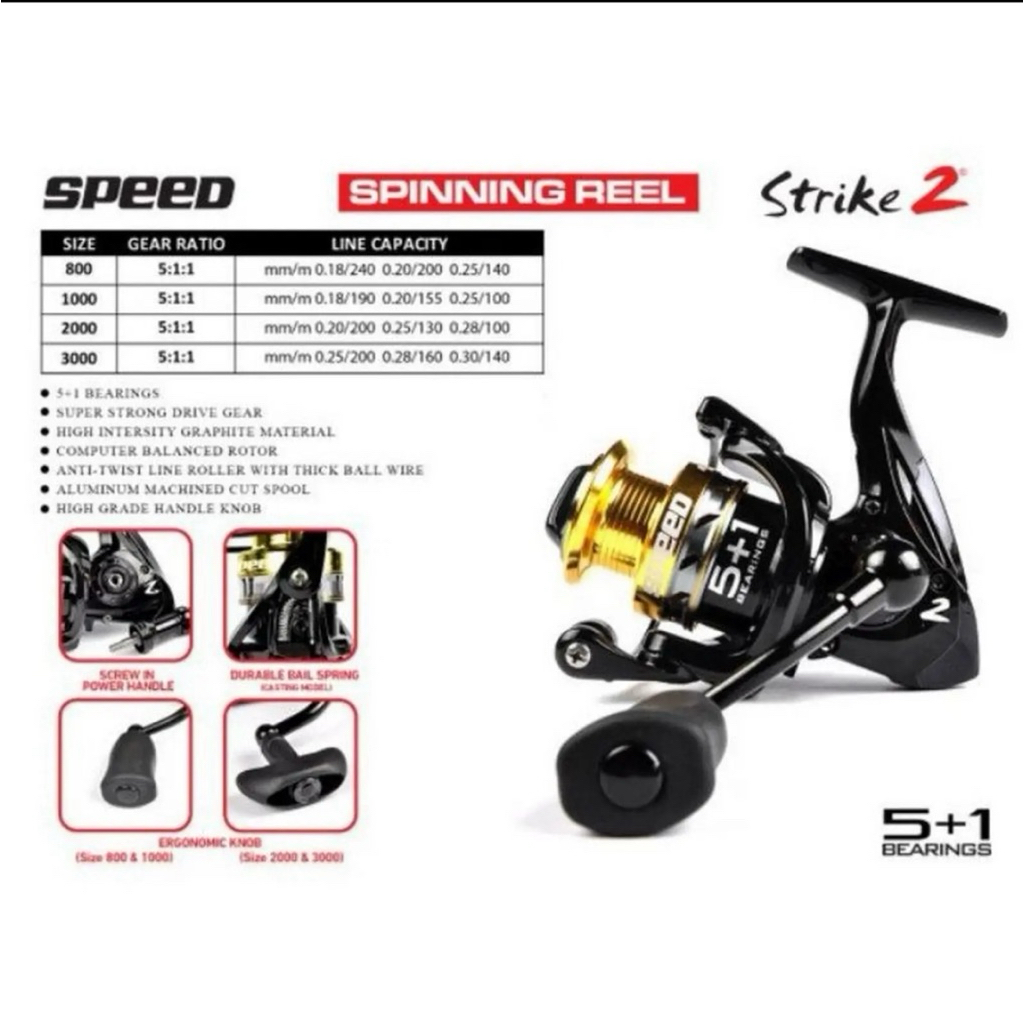 REEL STRIKE 2 SPEED 800 power handle
