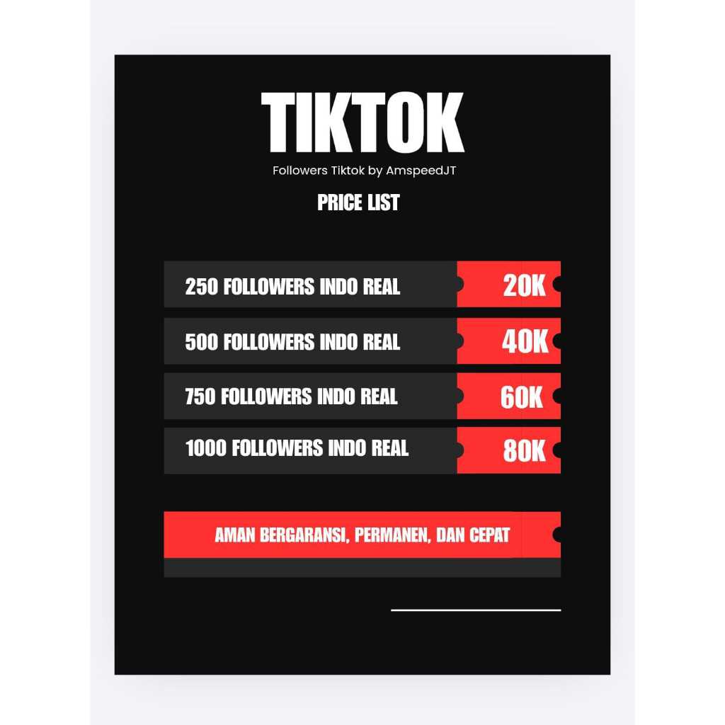 Real Followers Tiktok Indonesia