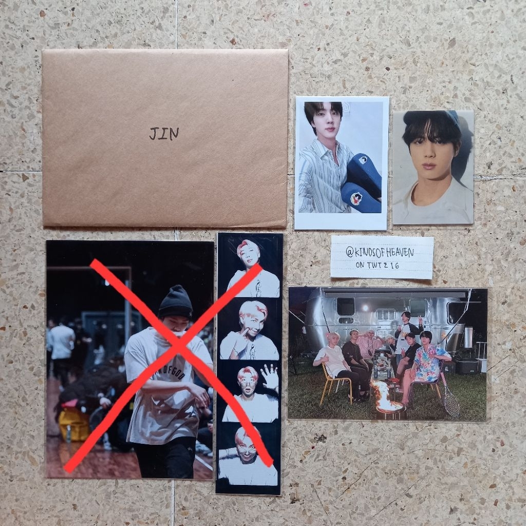 PC + MAKING LOG PILLOW SEOKJIN | POSTCARD ITS 2 CAMPERVAN | BTS THE BEST VERSION B JIN