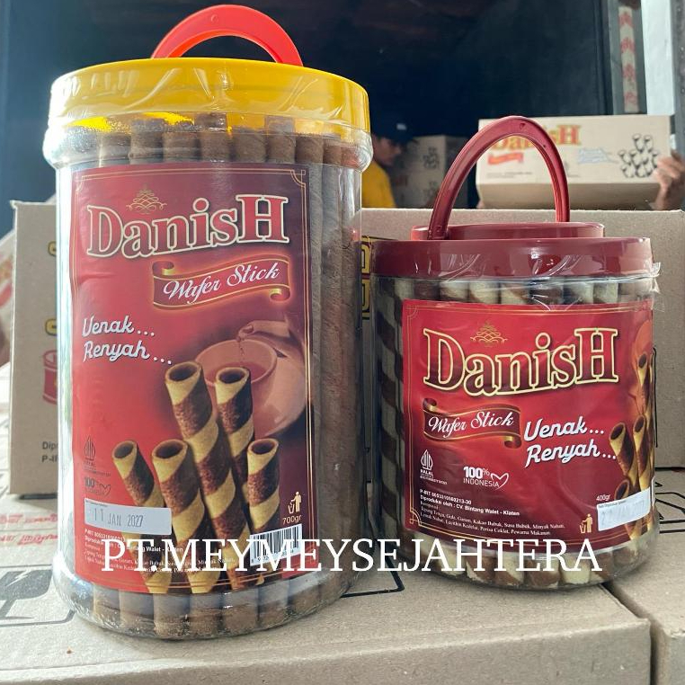 Astor Danish Wafer Stick Jumbo Long 700gr dan Tanggung 400gr / 1 Dus isi 6 Toples / Astor Murah