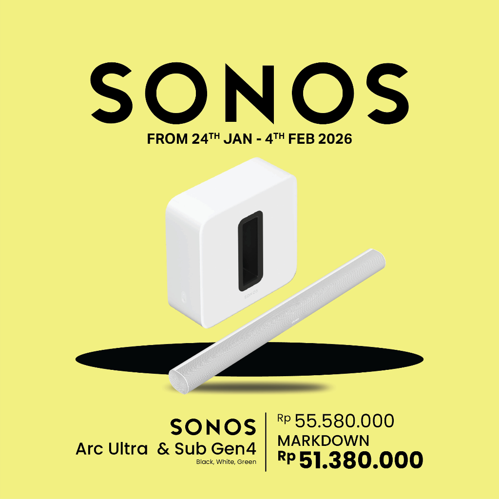 Sonos Arc Ultra Soundbar with Sonos Sub 4 Wireless Home Theater System - White