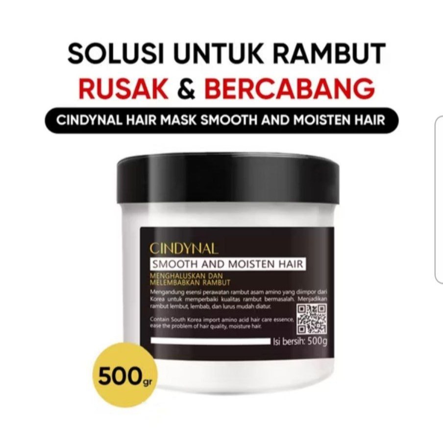 CINDYNAL Smooth & Moisten Hair Mask / masker rambut cindynal ns