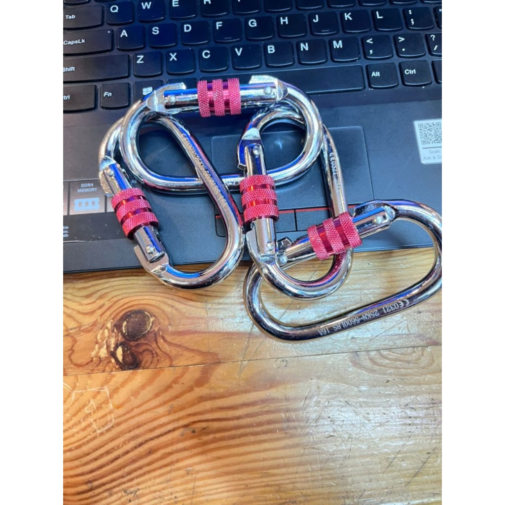 CARABINER STEEL XINDA / CARABINER BERKUALITAS BAJA ORIGINAL