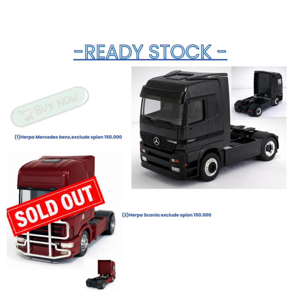 Herpa Mercedes-Benz & Scania tanpa Spion. 1:87 HO