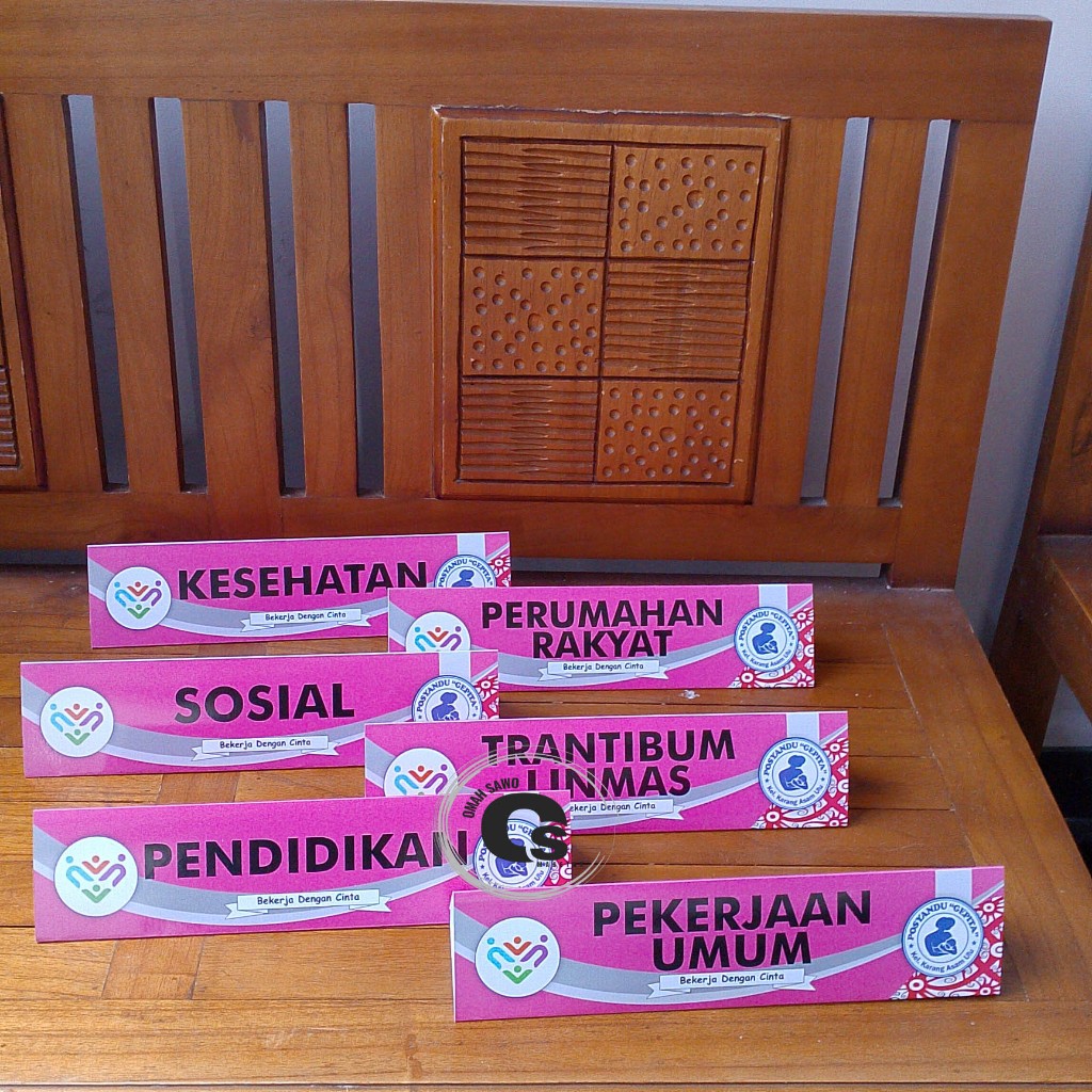 Custom Paket Papan Meja Posyandu 6 SPM - Posyandu 6 SPM Bahan Ivory - Kader Kesehatan