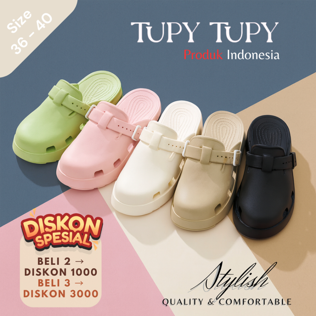 Sandal Baim Wanita Sendal Jelly Flat Shoes Inner Sandal Slop Tupy Tupy