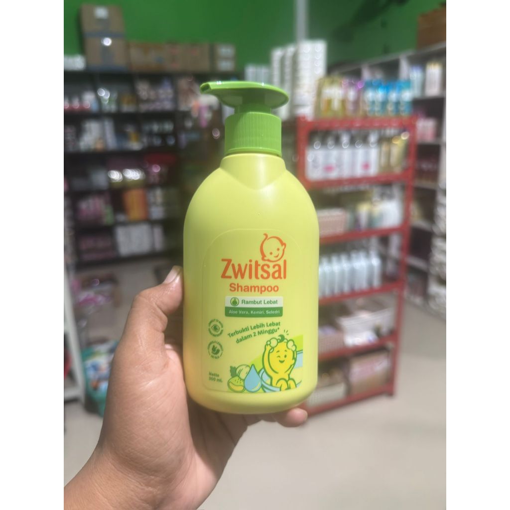 ZWITSAL SHAMPOO RAMBUT LEBAT ALOEVERA 300 ML PUMP