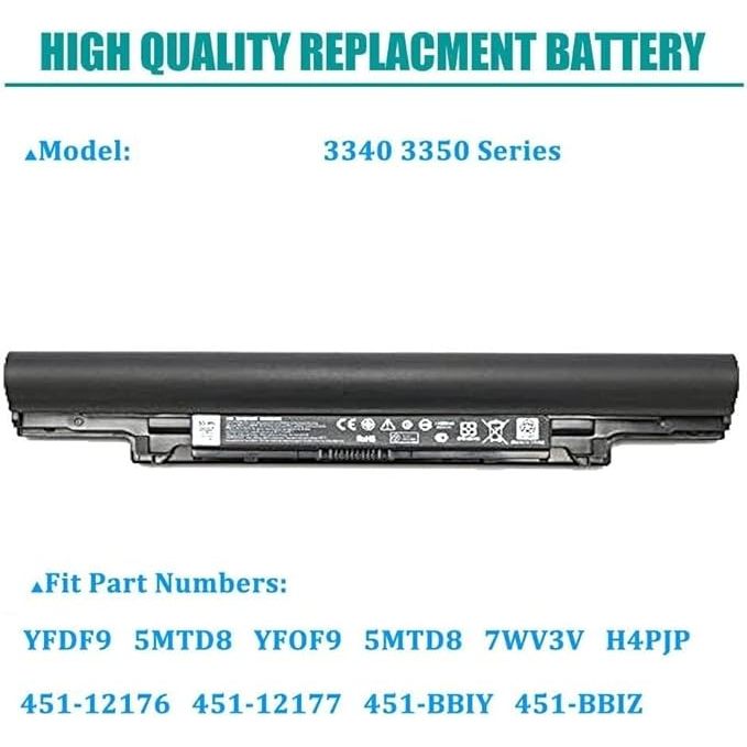 Baterai Laptop Latitude P47G P47G001 3340 E3340 3350 5MTD8 JR6XC HGJW8 3NG29 7WV3V H4PJP YFDF9
